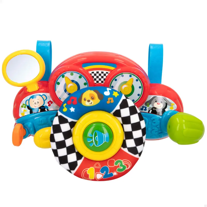 Winfun Volante para carro bebé 2 en 1 con luz y sonido
