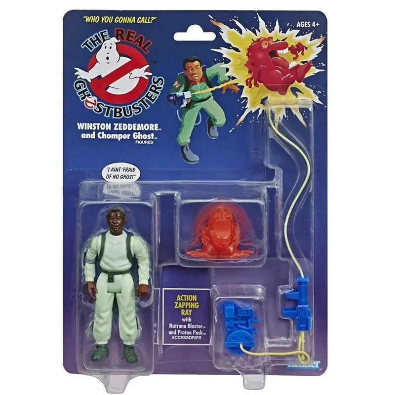 Winston Zeddemore figura Kenner Ghostbusters y Chomper ghost