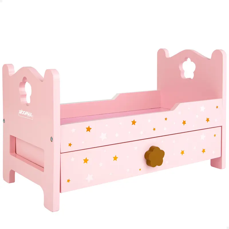 WOOMAX Cama madera para muñecas