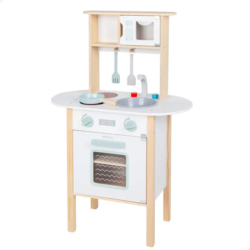 WOOMAX Cocinita de madera con utensilios