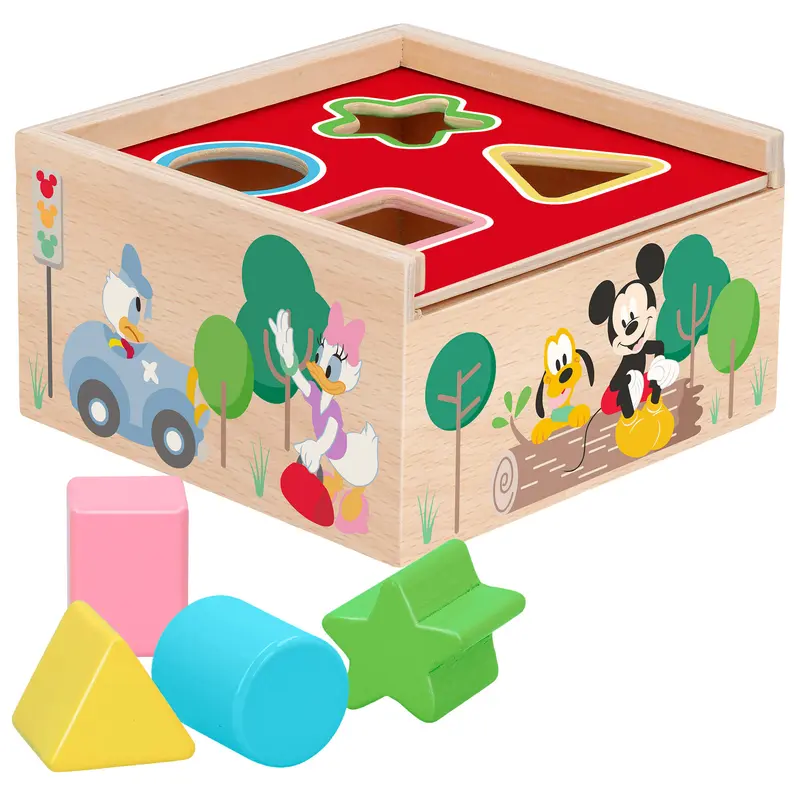 WOOMAX Disney Cubo 4 formas encajables madera