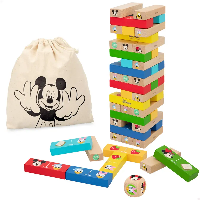 WOOMAX Disney juego de bloques apilables de madera