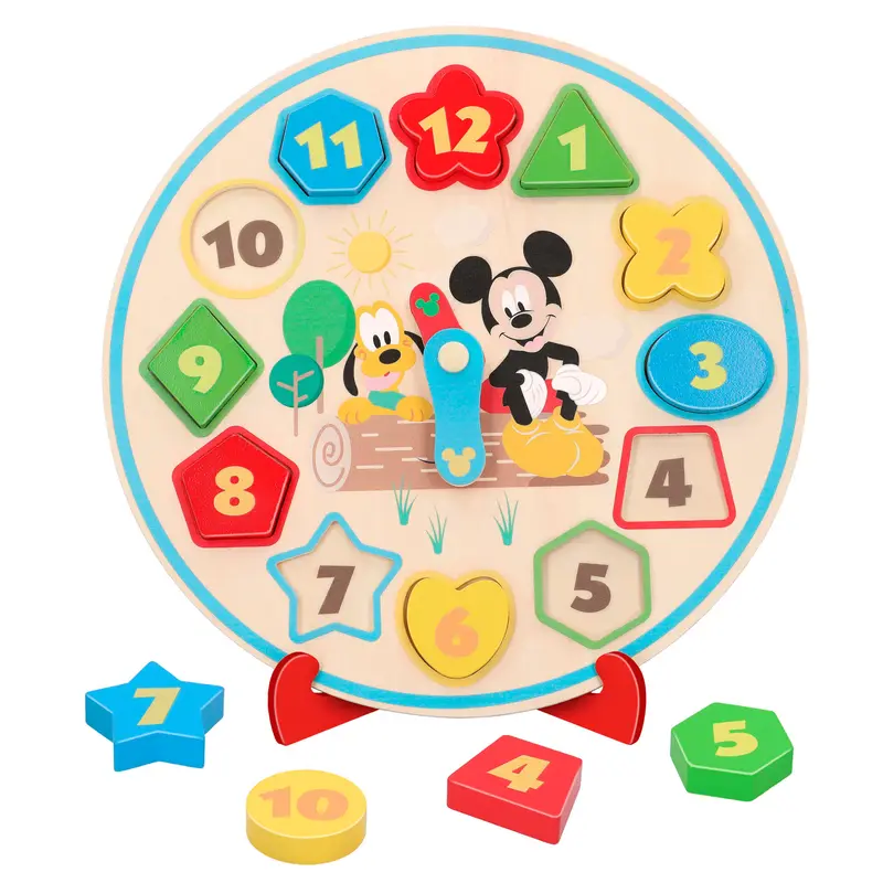WOOMAX Disney Reloj de madera para niños