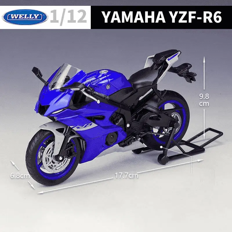 Yamaha YZF-R6 Escala 1/12 Coleccion Well
